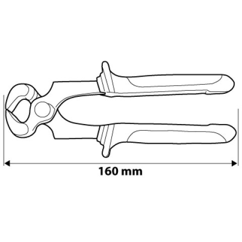 SZCZYPCE TNĄCE CZOŁOWE 160MM SZCZYPCE TNĄCE CZOŁOWE 160MM