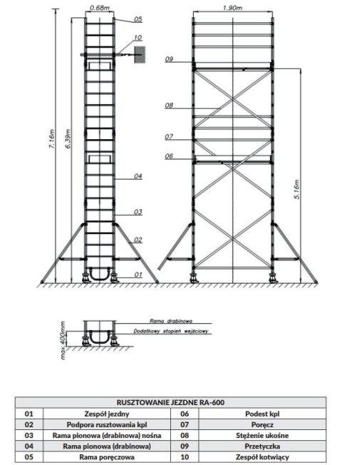 STĘŻENIE UKOŚNE 2.4M 220.08 STĘŻENIE UKOŚNE 2.4M 220.08