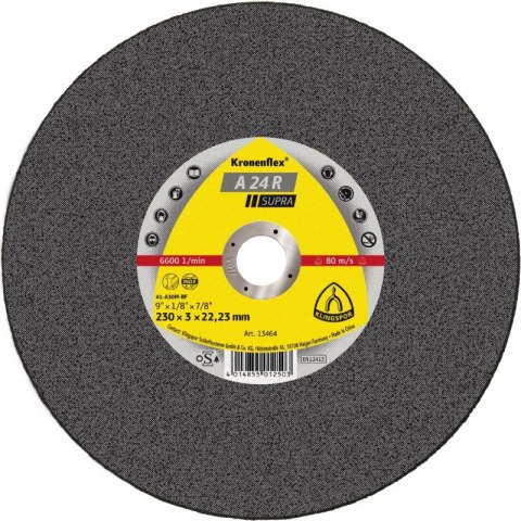 TARCZA PŁASKA A24R T1A 230*3.0*22 13464